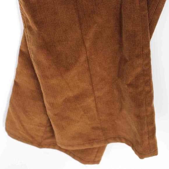 PRADA Corduroy Pants Brown High Rise Flare Leg Trousers size 36 Small Milano NEW - Picture 7 of 8